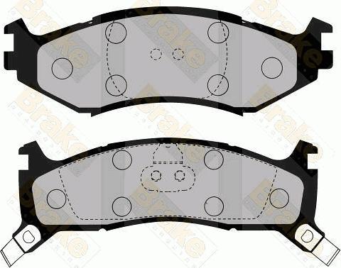 Brake Engineering PA1625 - Kit de plaquettes de frein, frein à disque cwaw.fr