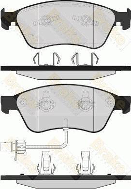 Brake Engineering PA1621 - Kit de plaquettes de frein, frein à disque cwaw.fr