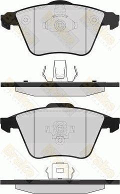 Brake Engineering PA1628 - Kit de plaquettes de frein, frein à disque cwaw.fr