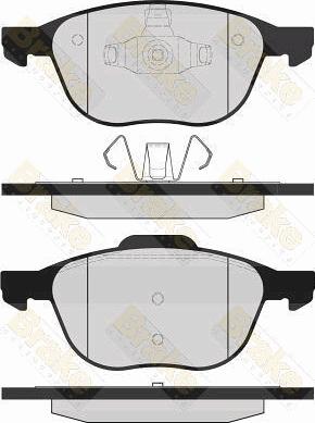 Brake Engineering PA1627 - Kit de plaquettes de frein, frein à disque cwaw.fr