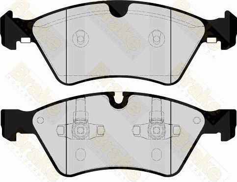 Brake Engineering PA1675 - Kit de plaquettes de frein, frein à disque cwaw.fr