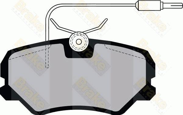 Brake Engineering PA1041 - Kit de plaquettes de frein, frein à disque cwaw.fr