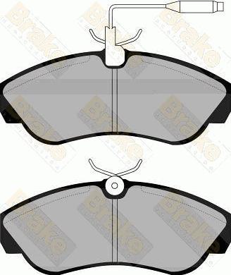 Brake Engineering PA1043 - Kit de plaquettes de frein, frein à disque cwaw.fr