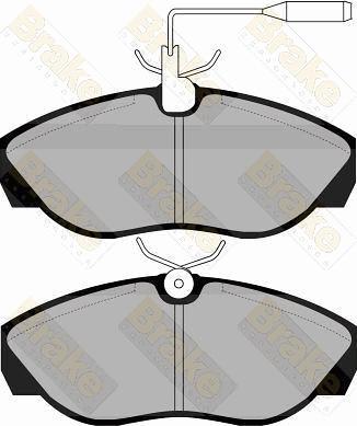 Brake Engineering PA1042 - Kit de plaquettes de frein, frein à disque cwaw.fr