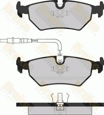 Brake Engineering PA1064 - Kit de plaquettes de frein, frein à disque cwaw.fr