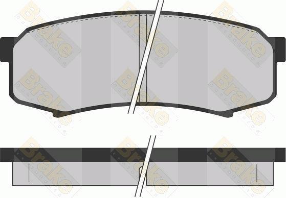 Brake Engineering PA1081 - Kit de plaquettes de frein, frein à disque cwaw.fr