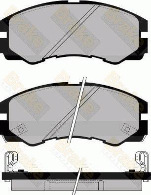 Brake Engineering PA1030 - Kit de plaquettes de frein, frein à disque cwaw.fr