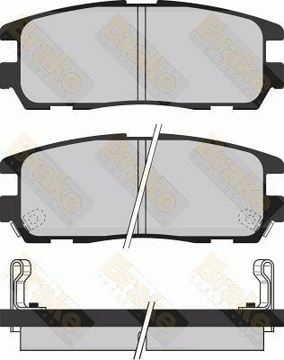 Brake Engineering PA1031 - Kit de plaquettes de frein, frein à disque cwaw.fr