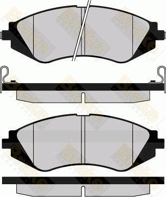 Brake Engineering PA1146 - Kit de plaquettes de frein, frein à disque cwaw.fr