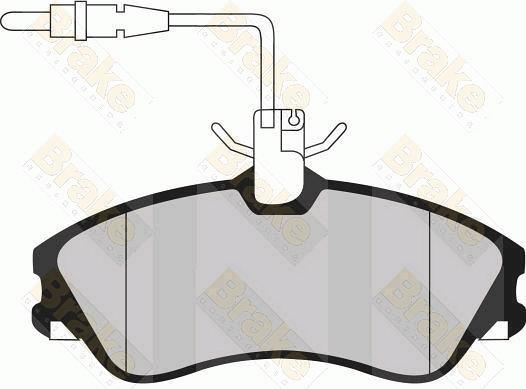 Brake Engineering PA1143 - Kit de plaquettes de frein, frein à disque cwaw.fr