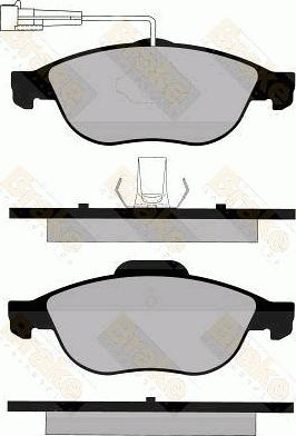 Brake Engineering PA1154 - Kit de plaquettes de frein, frein à disque cwaw.fr