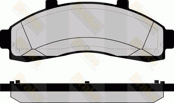 Brake Engineering PA1150 - Kit de plaquettes de frein, frein à disque cwaw.fr