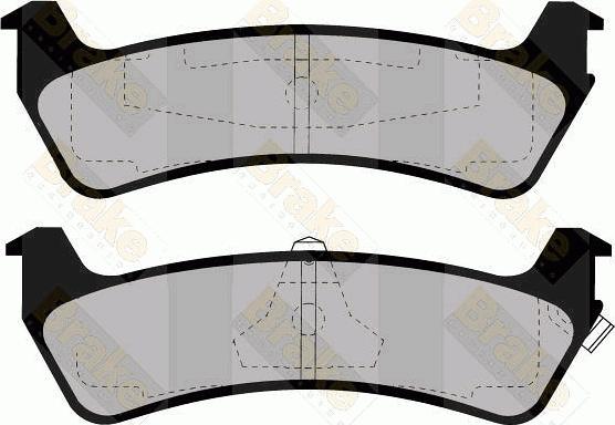 Brake Engineering PA1151 - Kit de plaquettes de frein, frein à disque cwaw.fr