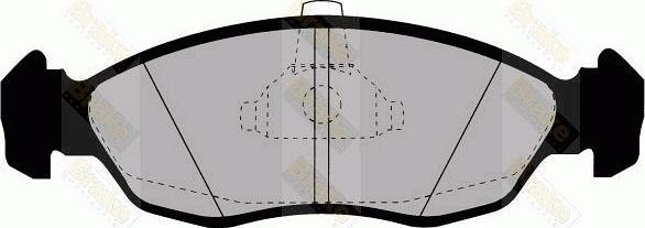 Brake Engineering PA1166 - Kit de plaquettes de frein, frein à disque cwaw.fr