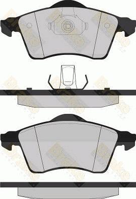 Brake Engineering PA1163 - Kit de plaquettes de frein, frein à disque cwaw.fr