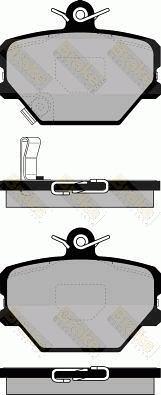 Brake Engineering PA1162 - Kit de plaquettes de frein, frein à disque cwaw.fr