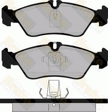 Brake Engineering PA1104 - Kit de plaquettes de frein, frein à disque cwaw.fr