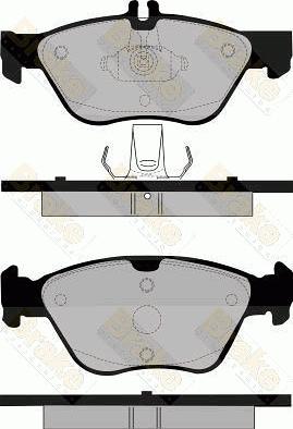 Brake Engineering PA1105 - Kit de plaquettes de frein, frein à disque cwaw.fr