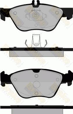 Brake Engineering PA1106 - Kit de plaquettes de frein, frein à disque cwaw.fr