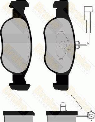 Brake Engineering PA1100 - Kit de plaquettes de frein, frein à disque cwaw.fr