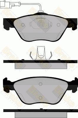 FTE 9001696 - Kit de plaquettes de frein, frein à disque cwaw.fr