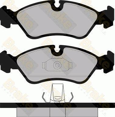 Brake Engineering PA1115 - Kit de plaquettes de frein, frein à disque cwaw.fr