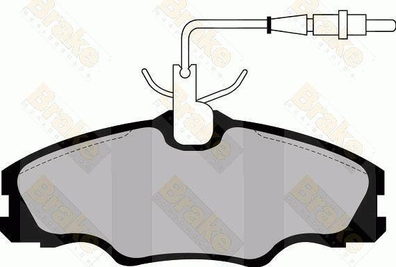 Brake Engineering PA1112 - Kit de plaquettes de frein, frein à disque cwaw.fr