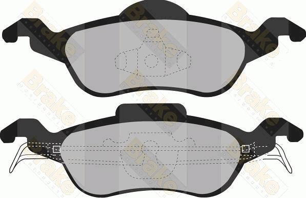 Brake Engineering PA1187 - Kit de plaquettes de frein, frein à disque cwaw.fr