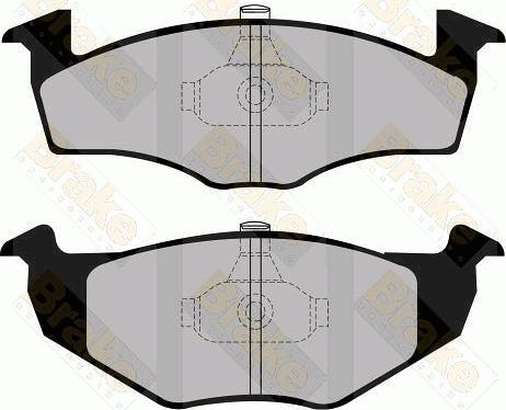 Brake Engineering PA1139 - Kit de plaquettes de frein, frein à disque cwaw.fr