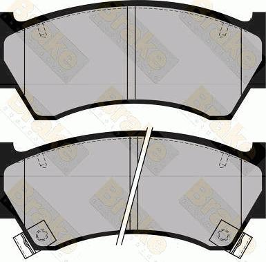 Brake Engineering PA1130 - Kit de plaquettes de frein, frein à disque cwaw.fr