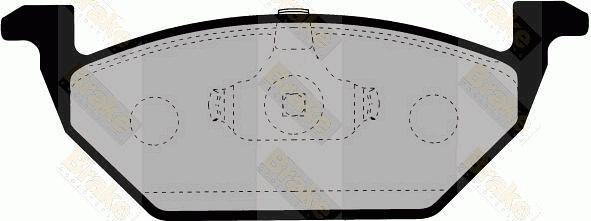 Brake Engineering PA1133 - Kit de plaquettes de frein, frein à disque cwaw.fr