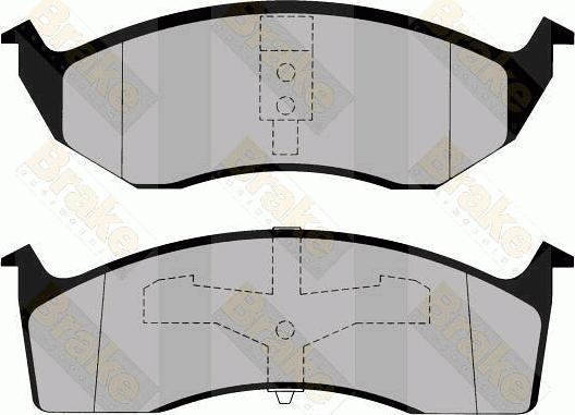 Brake Engineering PA1137 - Kit de plaquettes de frein, frein à disque cwaw.fr