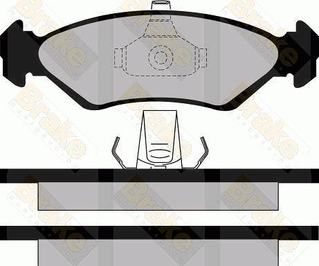 Brake Engineering PA1127 - Kit de plaquettes de frein, frein à disque cwaw.fr