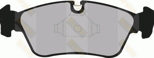 Brake Engineering PA1179 - Kit de plaquettes de frein, frein à disque cwaw.fr