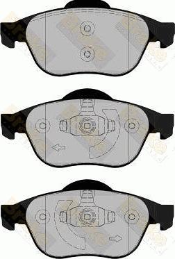 HELLA T1690 - Kit de plaquettes de frein, frein à disque cwaw.fr