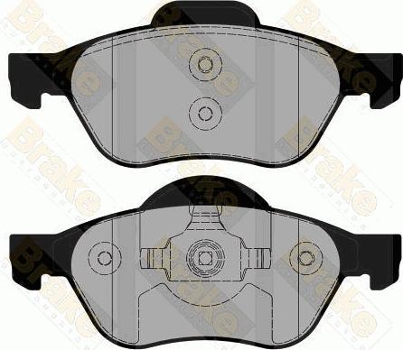 Brake Engineering PA1844 - Kit de plaquettes de frein, frein à disque cwaw.fr