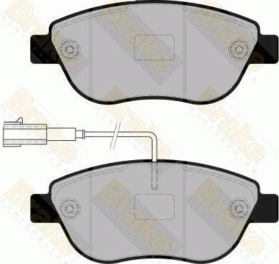 Brake Engineering PA1860 - Kit de plaquettes de frein, frein à disque cwaw.fr