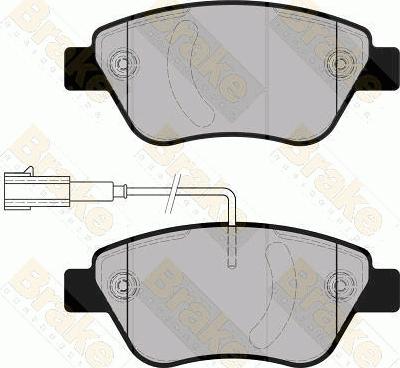 Brake Engineering PA1861 - Kit de plaquettes de frein, frein à disque cwaw.fr