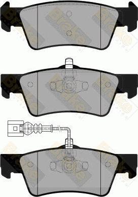 Brake Engineering PA1863 - Kit de plaquettes de frein, frein à disque cwaw.fr