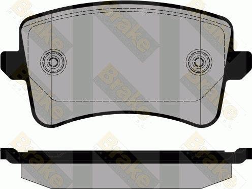 Brake Engineering PA1809 - Kit de plaquettes de frein, frein à disque cwaw.fr