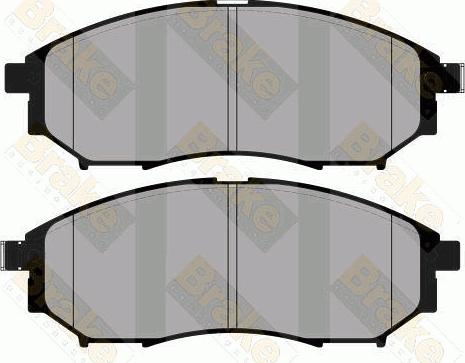 Brake Engineering PA1804 - Kit de plaquettes de frein, frein à disque cwaw.fr