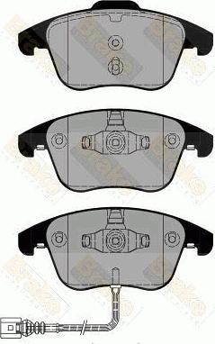 Brake Engineering PA1801 - Kit de plaquettes de frein, frein à disque cwaw.fr