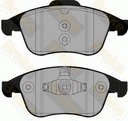 Brake Engineering PA1811 - Kit de plaquettes de frein, frein à disque cwaw.fr