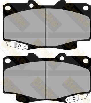 Brake Engineering PA1886 - Kit de plaquettes de frein, frein à disque cwaw.fr