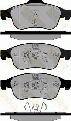 Brake Engineering PA1834 - Kit de plaquettes de frein, frein à disque cwaw.fr