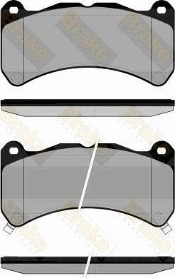 Brake Engineering PA1838 - Kit de plaquettes de frein, frein à disque cwaw.fr