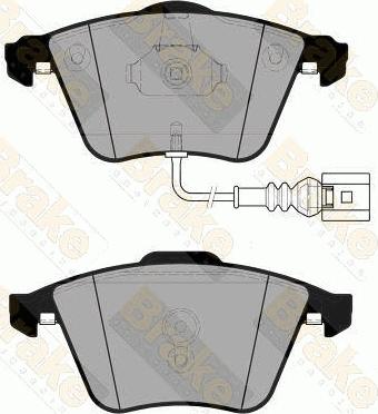 Brake Engineering PA1833 - Kit de plaquettes de frein, frein à disque cwaw.fr