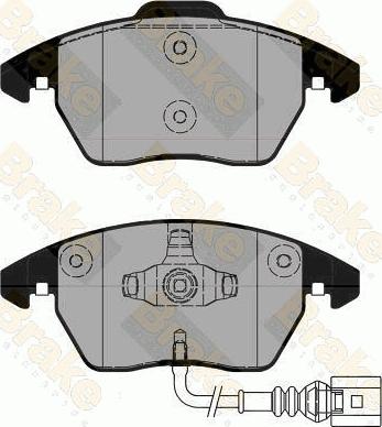 Brake Engineering PA1832 - Kit de plaquettes de frein, frein à disque cwaw.fr