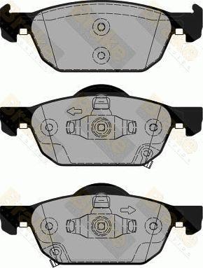 Brake Engineering PA1825 - Kit de plaquettes de frein, frein à disque cwaw.fr