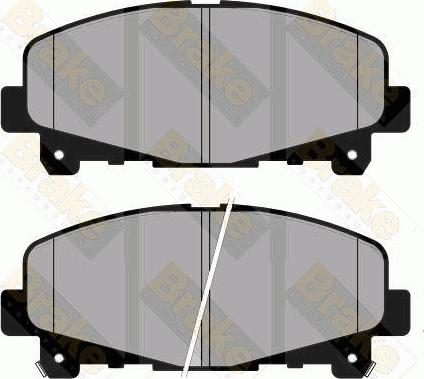 Brake Engineering PA1826 - Kit de plaquettes de frein, frein à disque cwaw.fr